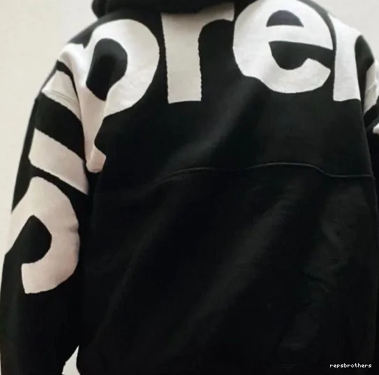 S HOODED L Back LOGO Grey M Big Sweatshirt Black BIG XL SWEATSHIRT JACQUARD Hoodie LOGO 0628